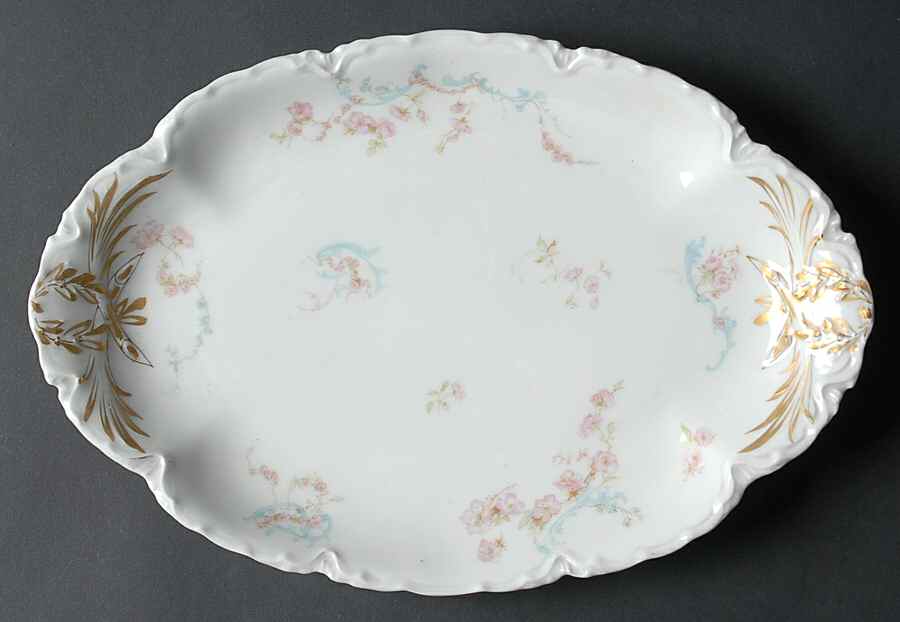 Schleiger 63B 11" Oval Serving Platter by Haviland-1