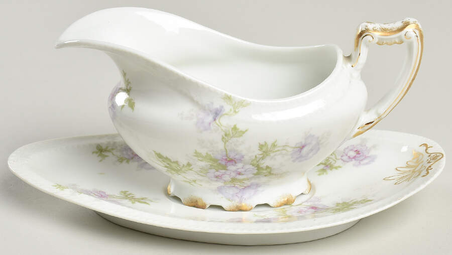 Schleiger 64f Gravy Boat & Underplate by Haviland-1