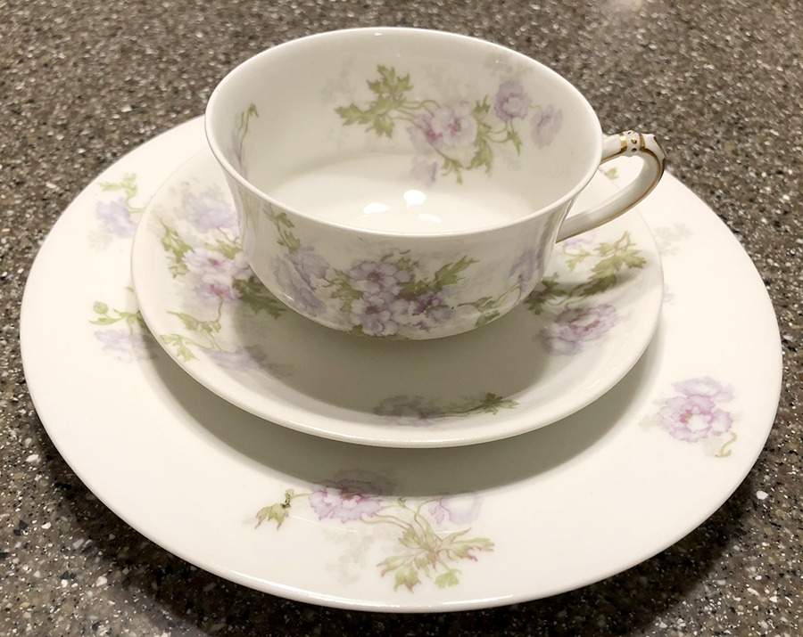 Schleiger 64f Flat Cup & Saucer Set by Haviland-1