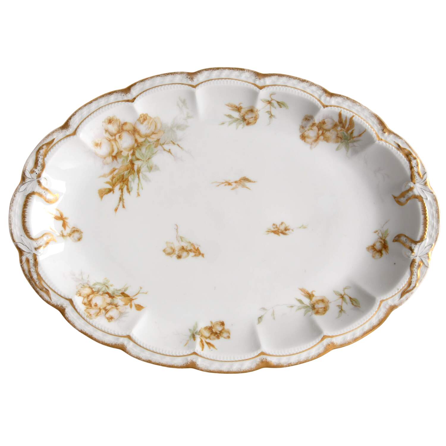 Schleiger 655 14" Oval Serving Platter by Haviland-1