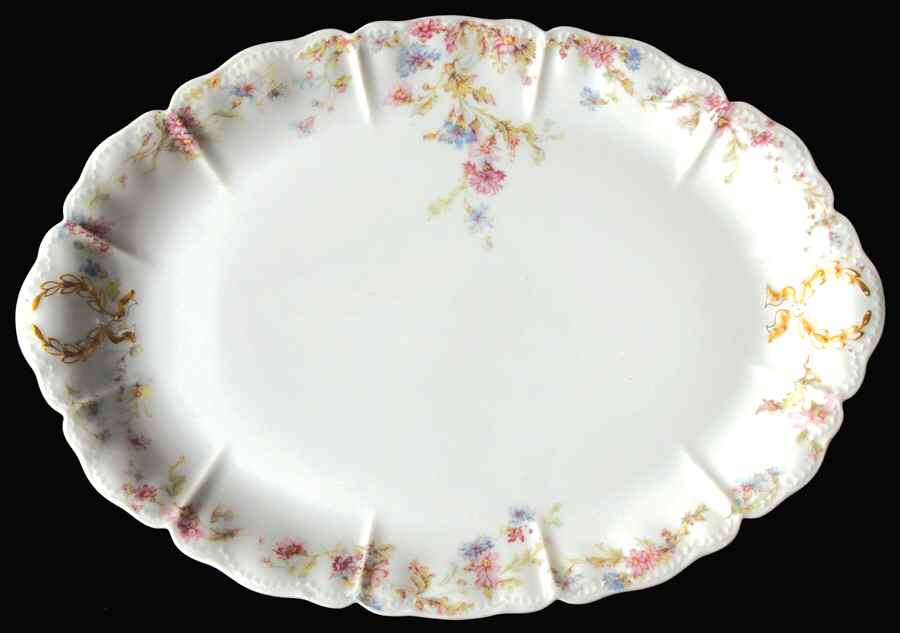 Schleiger 659 12" Oval Serving Platter by Haviland-1