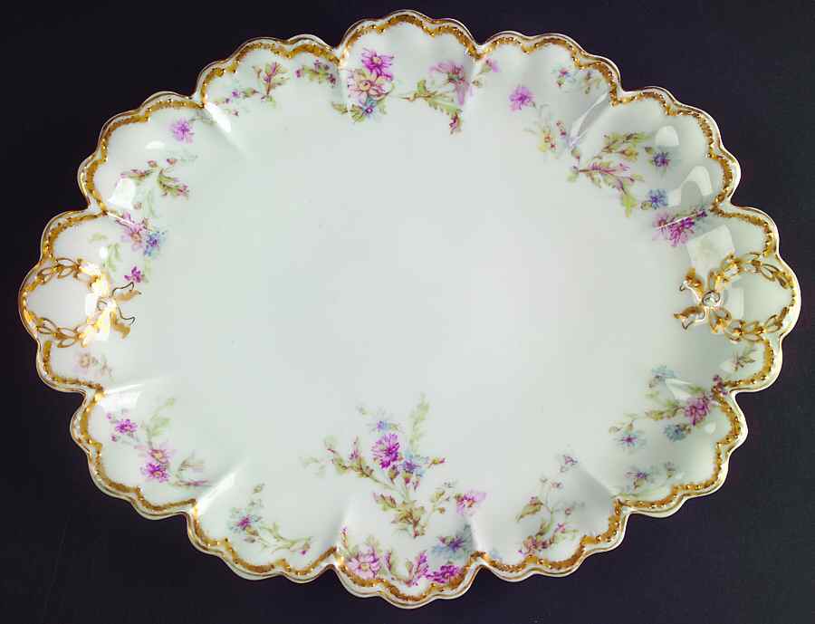 Schleiger 659A 11" Oval Serving Platter by Haviland-1