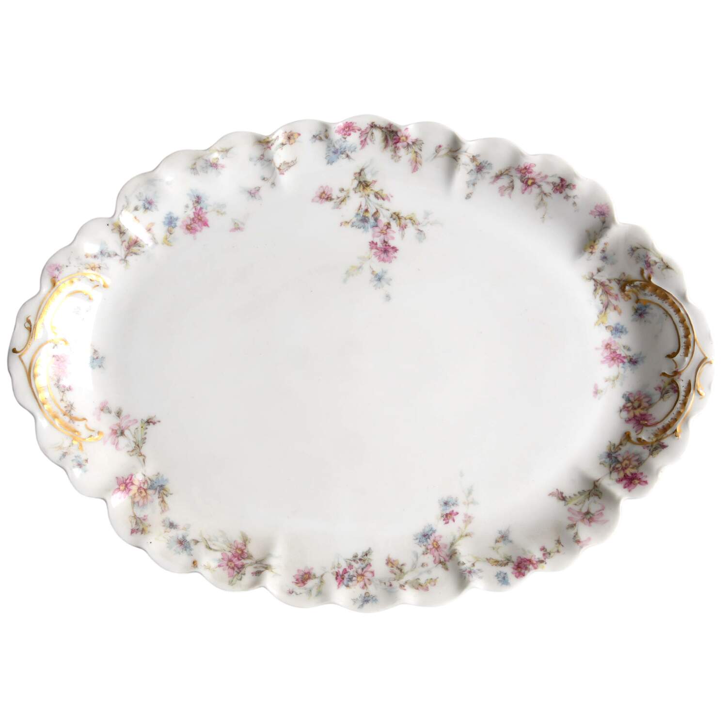 Schleiger 659c 14" Oval Serving Platter by Haviland-1
