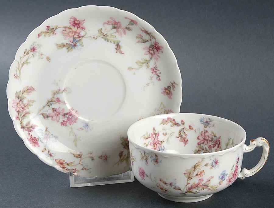 Schleiger 659c Flat Cup & Saucer Set by Haviland-1