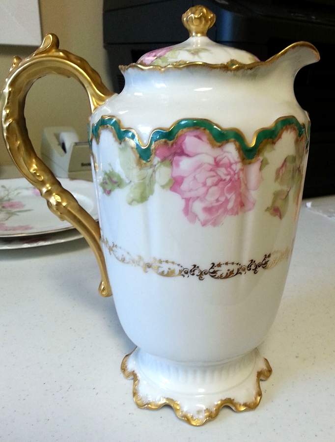 Schleiger 65d Chocolate Pot & Lid by Haviland-1