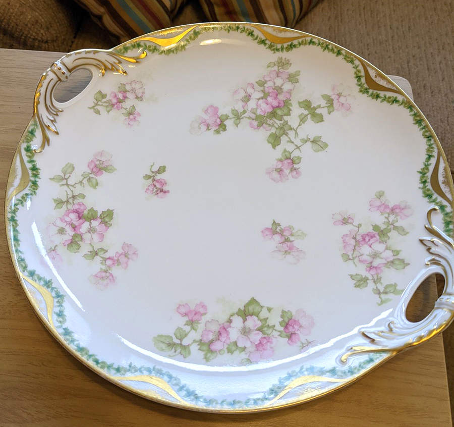 Schleiger 66 Handled Cake Plate by Haviland-1