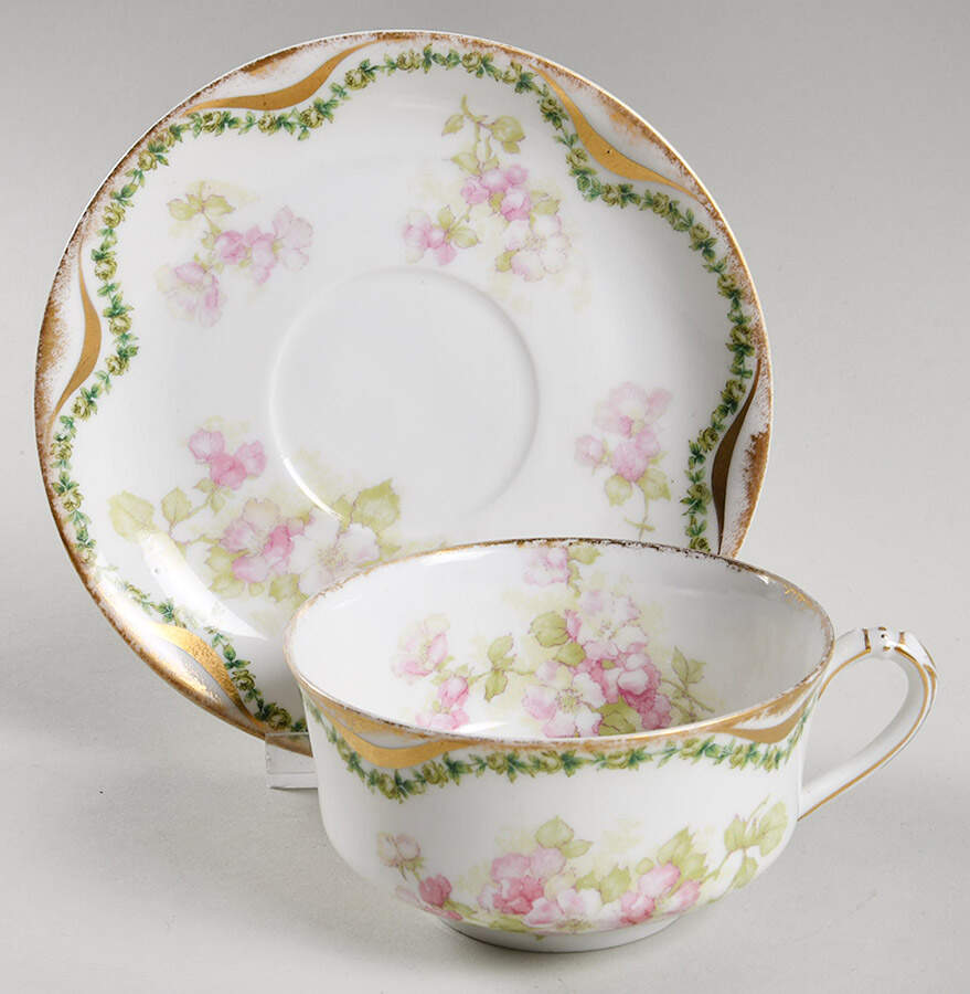 Schleiger 66 Chocolate Cup & Saucer Set by Haviland-1
