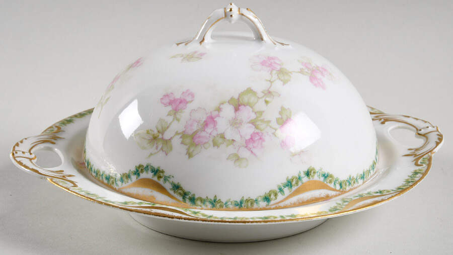 Schleiger 66 Round Covered Butter by Haviland-1