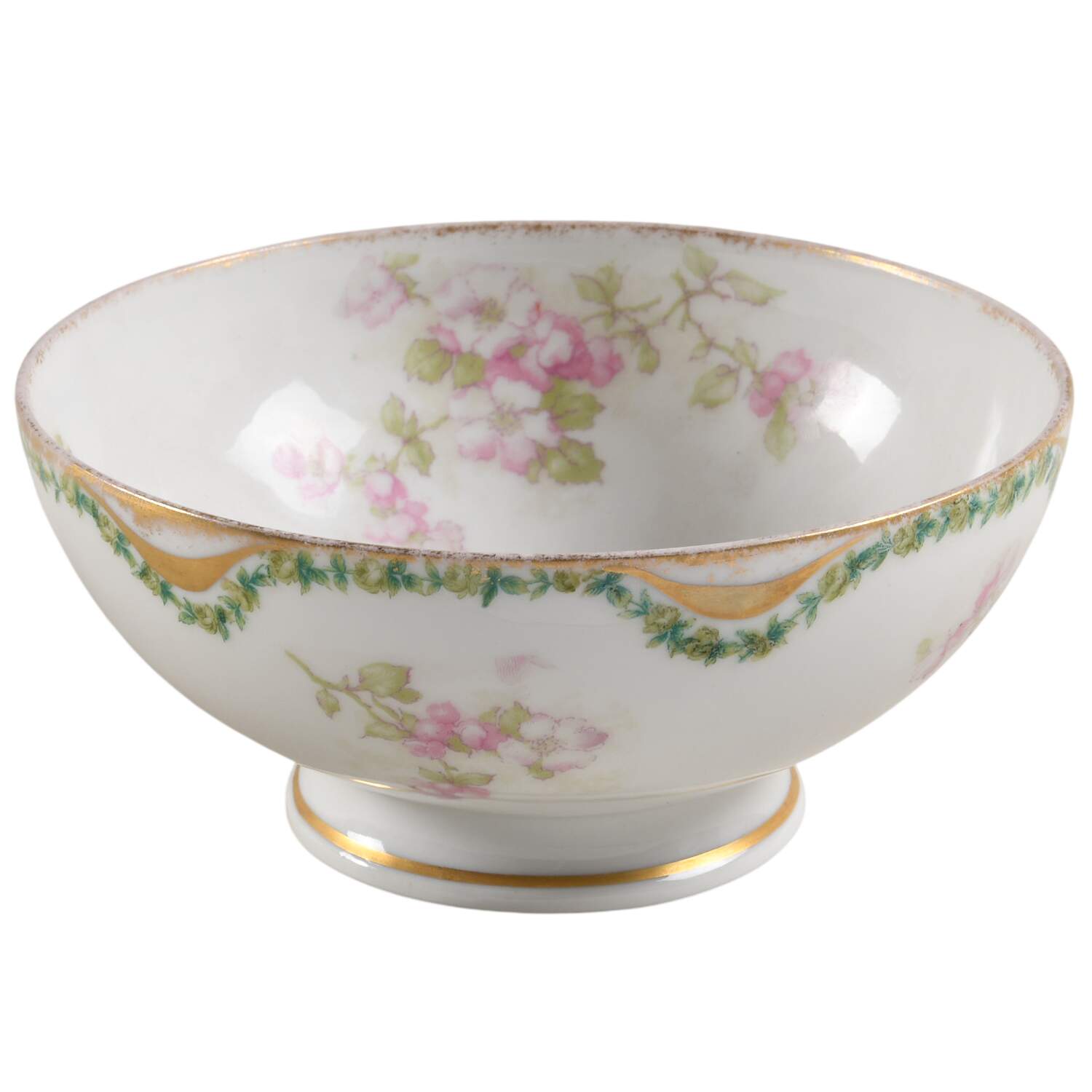 Schleiger 66 Cranberry Bowl by Haviland-1