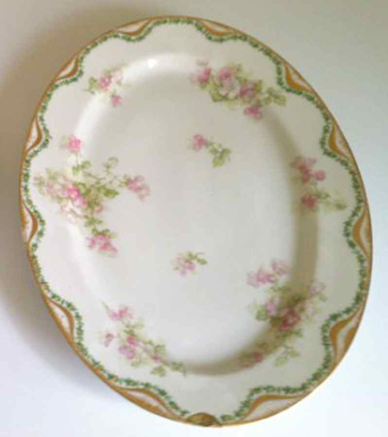 Schleiger 66 16" Oval Serving Platter by Haviland-1