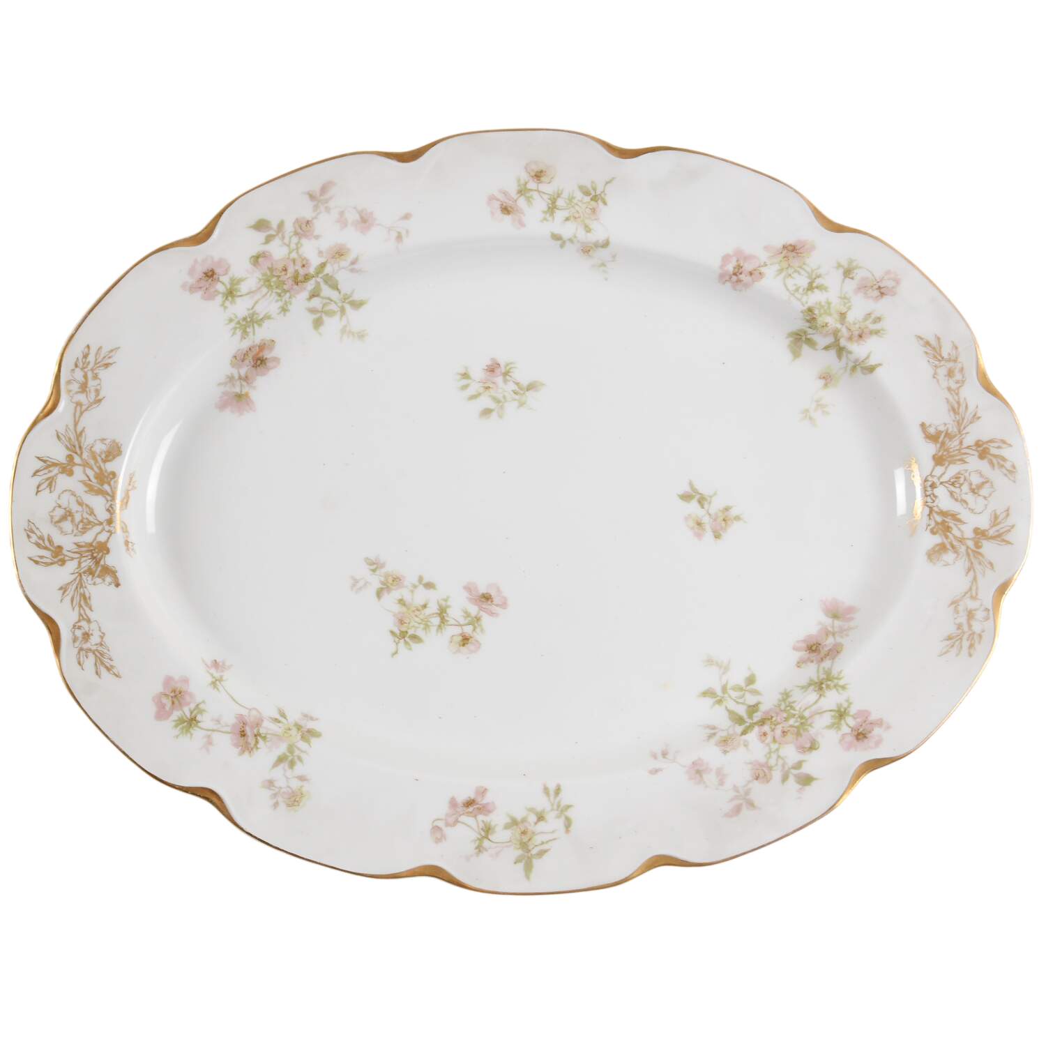 Schleiger 660F 16" Oval Serving Platter by Haviland-1
