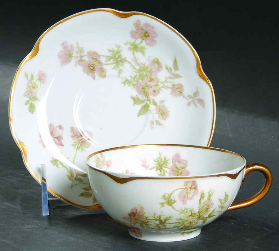Schleiger 660F Flat Cup & Saucer Set by Haviland-1