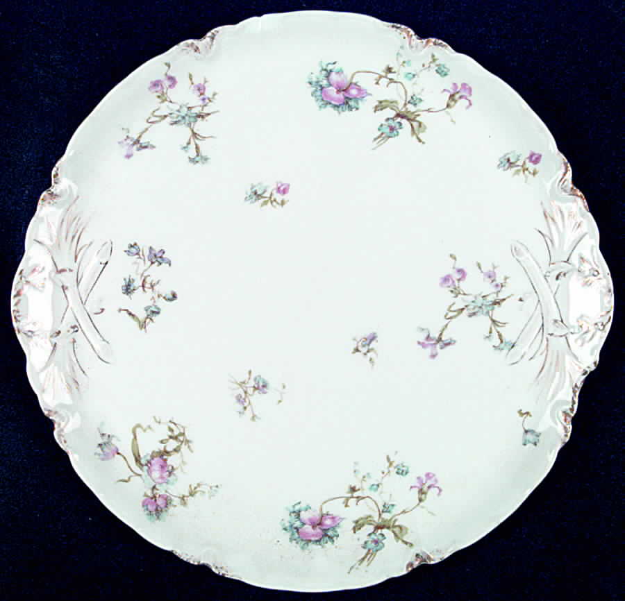 Schleiger 663 Handled Cake Plate by Haviland-1