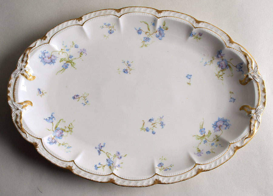 Schleiger 663a 16" Oval Serving Platter by Haviland-1