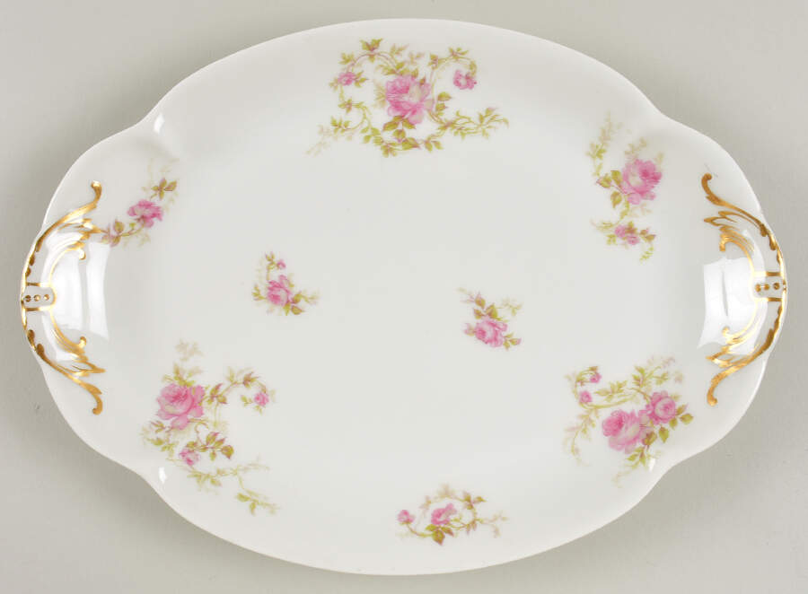 Schleiger 666 11" Oval Serving Platter by Haviland-1