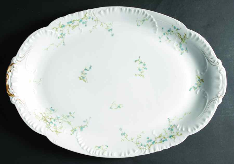 Schleiger 667c 17" Oval Serving Platter by Haviland-1