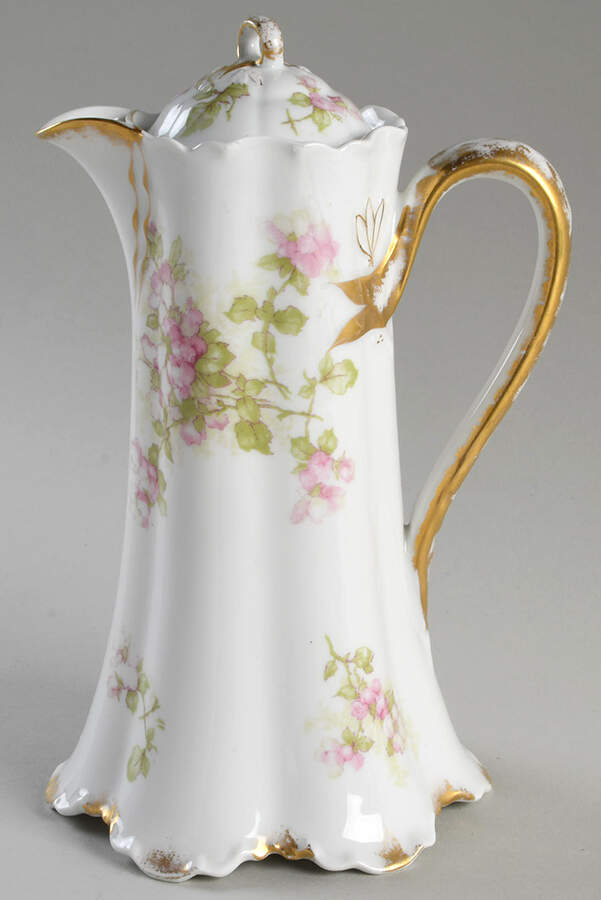Schleiger 66E Chocolate Pot & Lid by Haviland-1