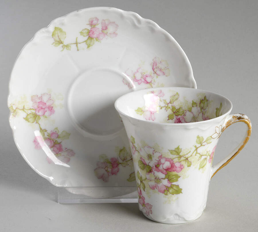 Schleiger 66E Chocolate Cup & Saucer Set by Haviland-1