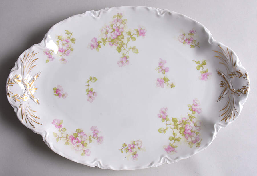 Schleiger 66E 16" Oval Serving Platter by Haviland-1