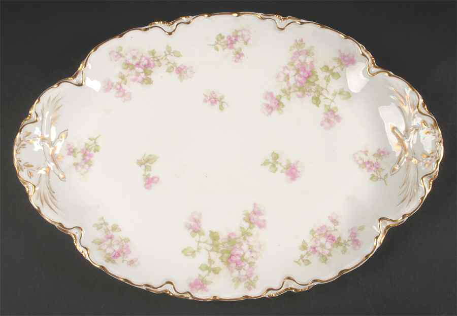 Schleiger 66G 15" Oval Serving Platter by Haviland-1