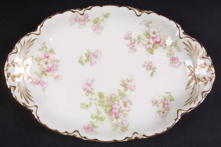 Schleiger 66G 11" Oval Serving Platter by Haviland-1