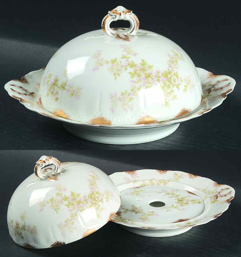 Schleiger 67 Round Covered Butter by Haviland-1