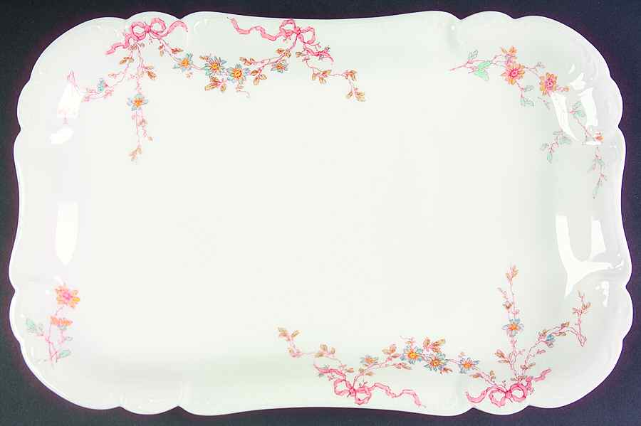 Schleiger 672d 14" Oval Serving Platter by Haviland-1