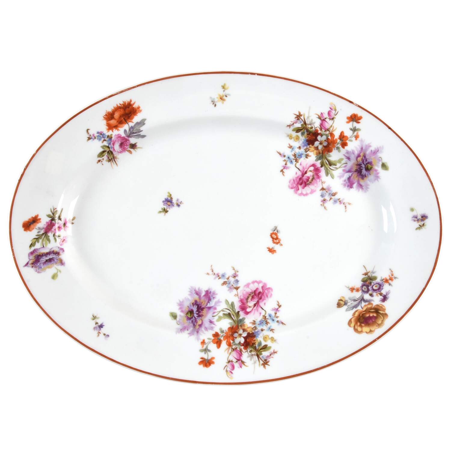 Schleiger 675 14" Oval Serving Platter by Haviland-1