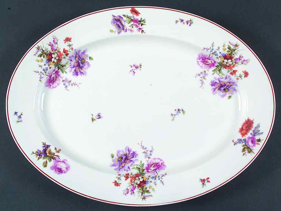 Schleiger 675 16" Oval Serving Platter by Haviland-1