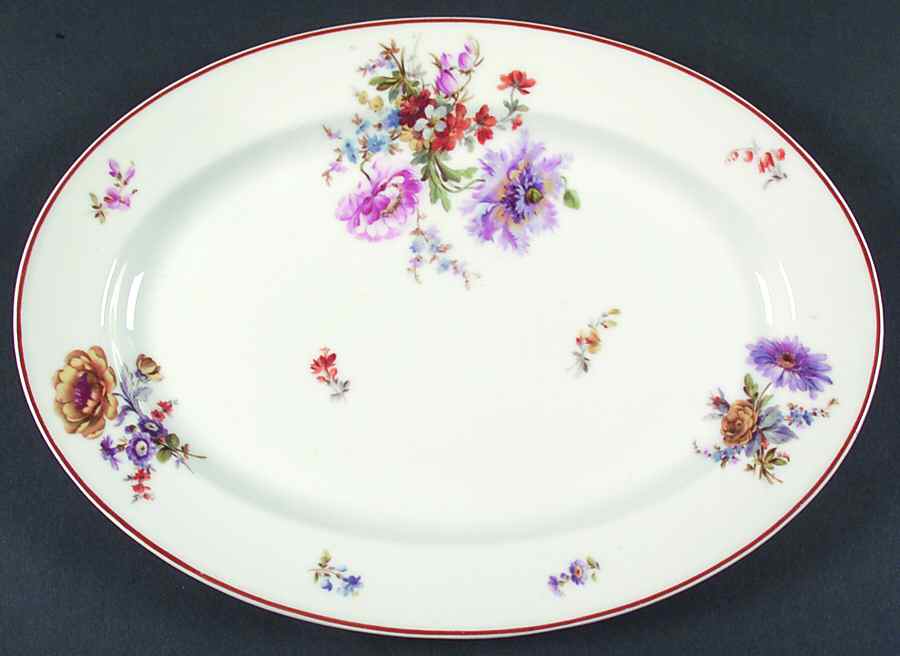 Schleiger 675 11" Oval Serving Platter by Haviland-1