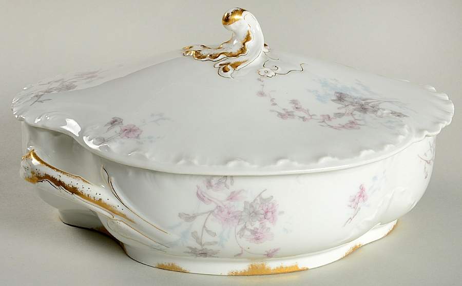 Schleiger 678A Oval Covered Vegetable by Haviland-1