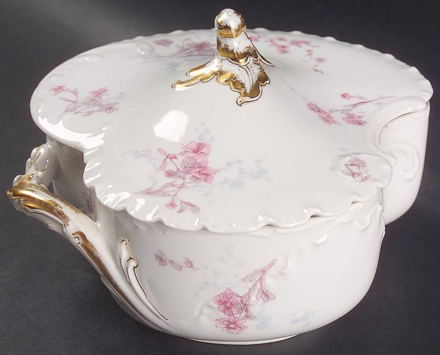 Schleiger 678A Small Round Covered Vegetable by Haviland-1