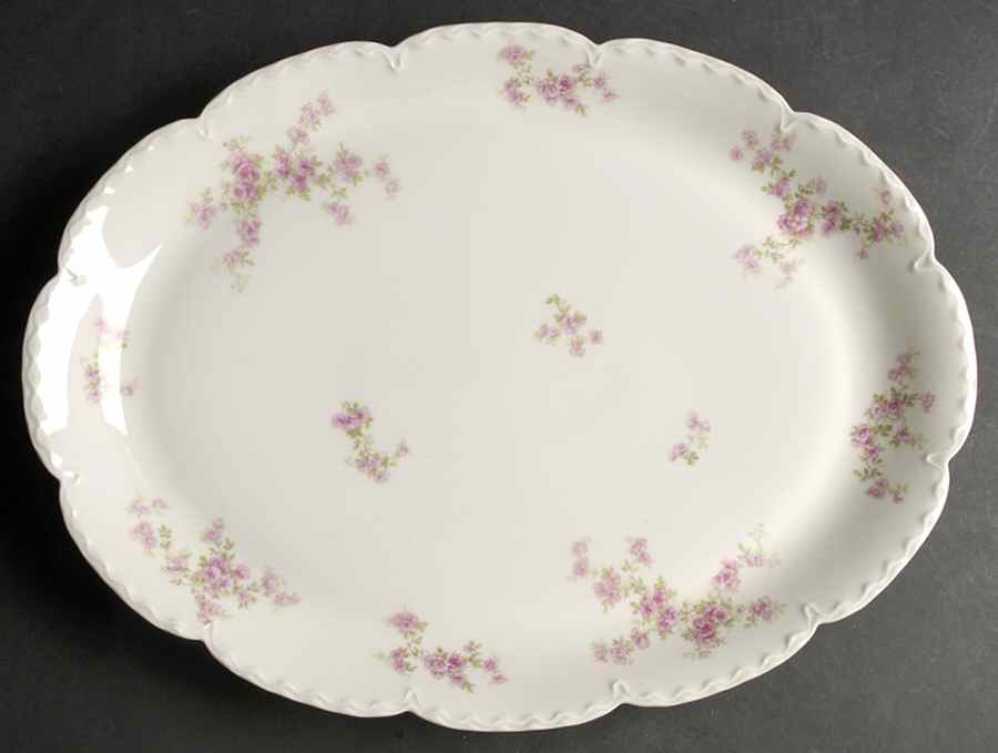 Schleiger 67G 16" Oval Serving Platter by Haviland-1
