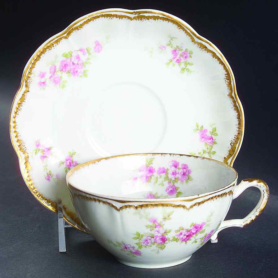 Schleiger 67L Flat Cup & Saucer Set by Haviland-1