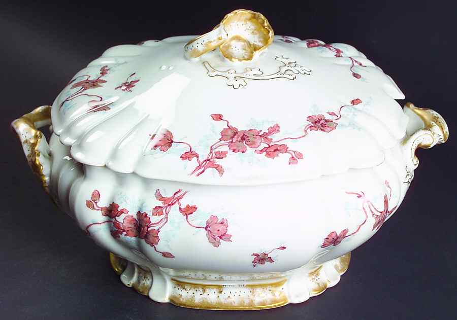 Schleiger 685c Tureen &  Lid by Haviland-1