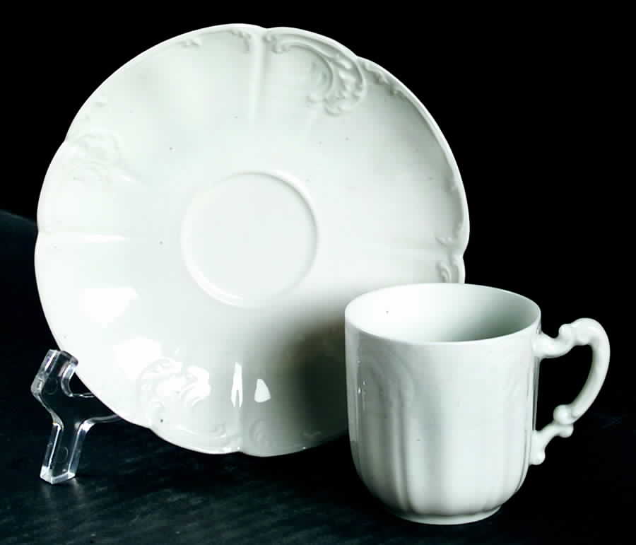 Schleiger 7 Flat Demitasse Cup & Saucer Set by Haviland-1