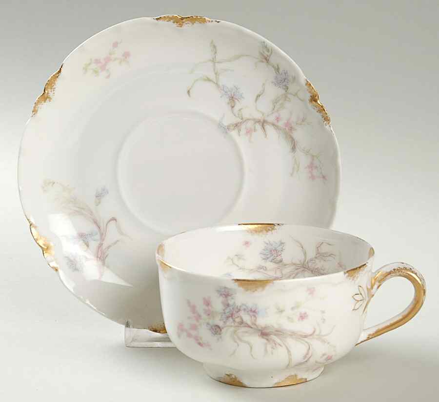 Schleiger 70 Flat Cup & Saucer Set by Haviland-1