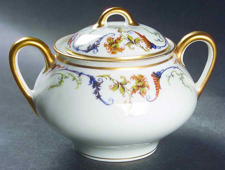 Schleiger 701A Sugar Bowl & Lid by Haviland-1