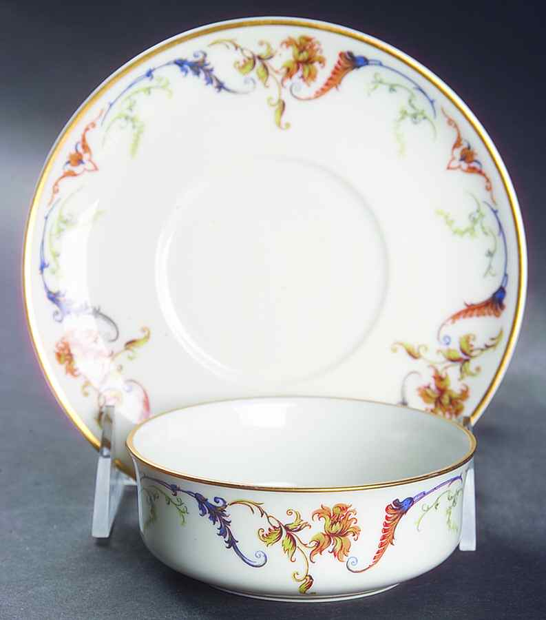 Schleiger 701A Ramekin & Saucer Set by Haviland-1