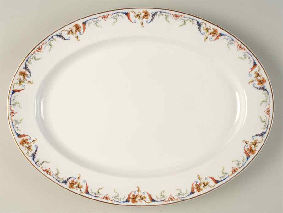 Schleiger 701A 16" Oval Serving Platter by Haviland-1