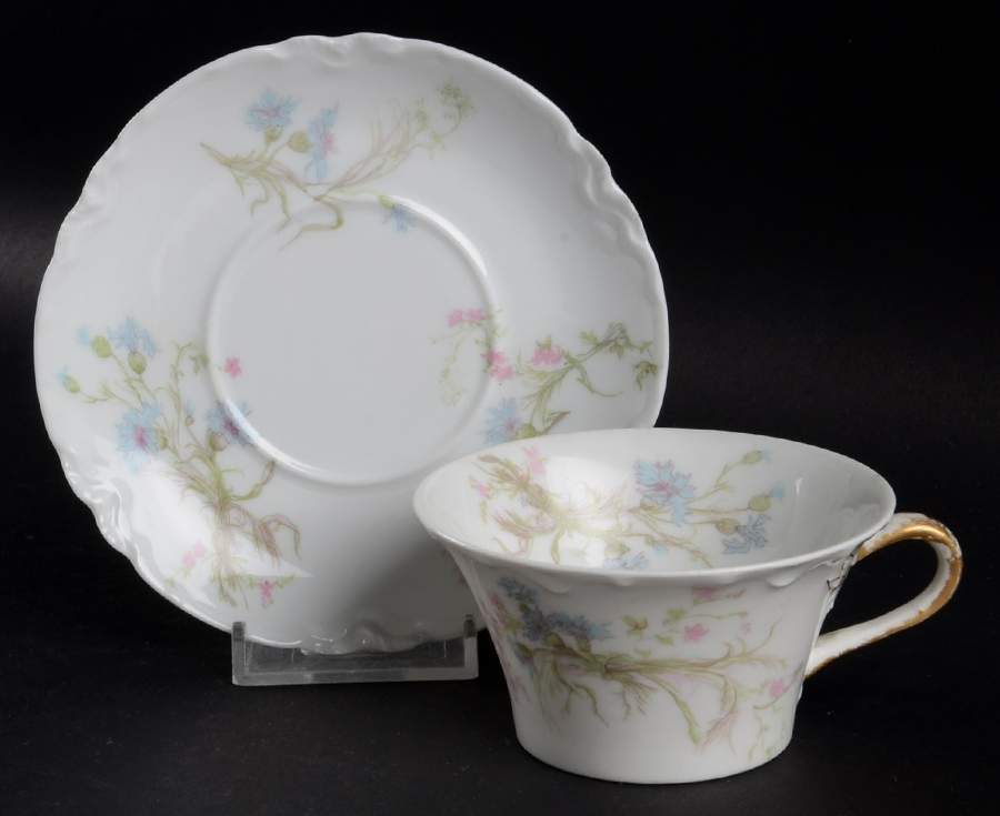 Schleiger 70A Flat Cup & Saucer Set by Haviland-1