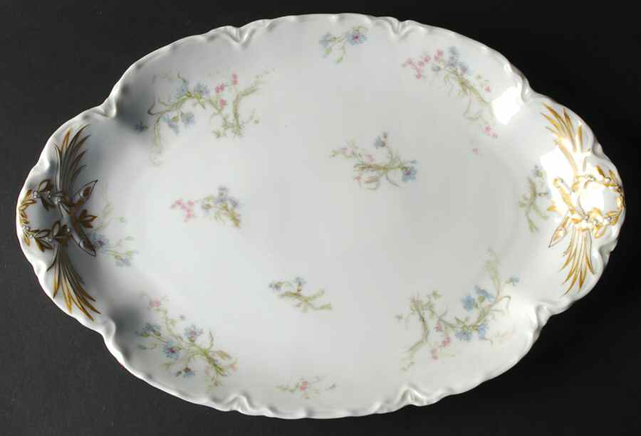 Schleiger 70A 15" Oval Serving Platter by Haviland-1