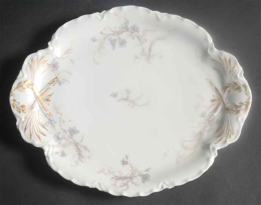 Schleiger 70A 10" Oval Serving Platter by Haviland-1