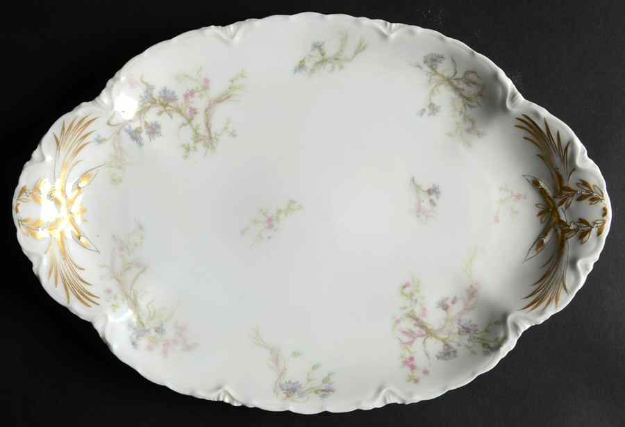 Schleiger 70A 13" Oval Serving Platter by Haviland-1