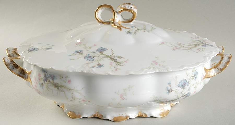 Schleiger 70A Oval Covered Vegetable by Haviland-1