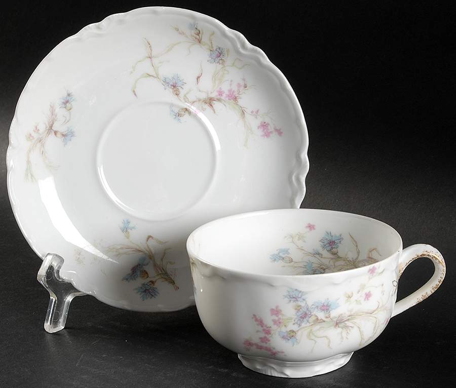 Schleiger 70A Flat Cup & Saucer Set by Haviland-1