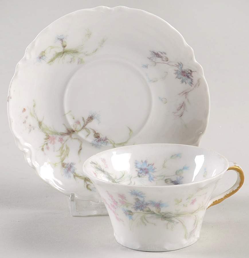 Schleiger 70A Flat Cup & Saucer Set by Haviland-1