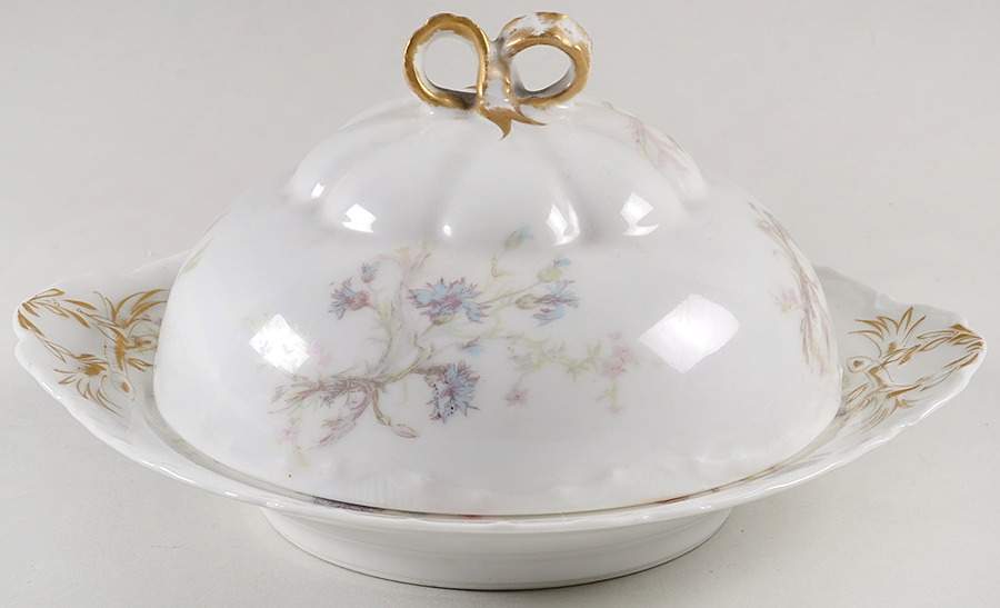 Schleiger 70A Round Covered Butter by Haviland-1