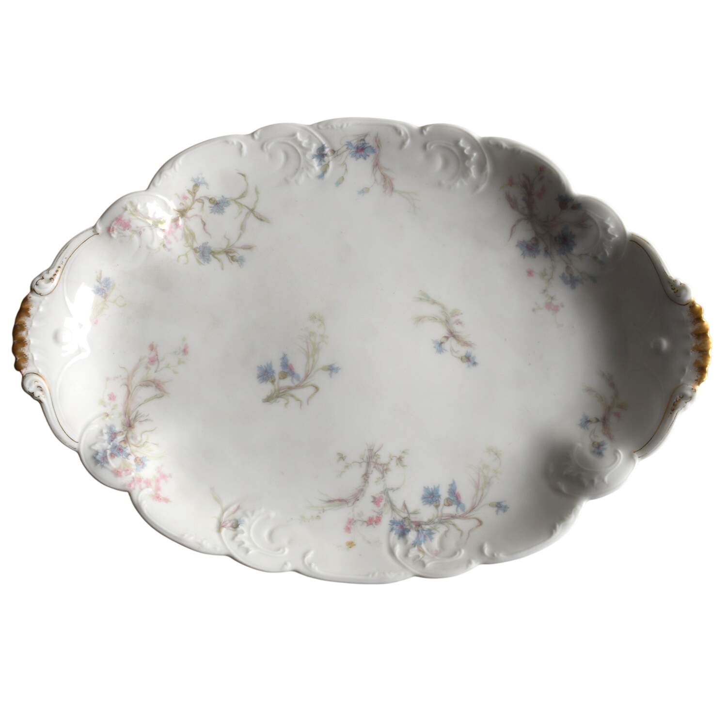 Schleiger 70F 13" Oval Serving Platter by Haviland-1