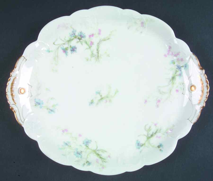 Schleiger 70F 10" Oval Serving Platter by Haviland-1